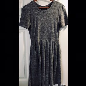 Heather grey short sleeve dress